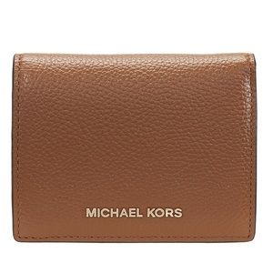 Michael Kors Mercer Card Holder/Fold Wallet in Luggage
